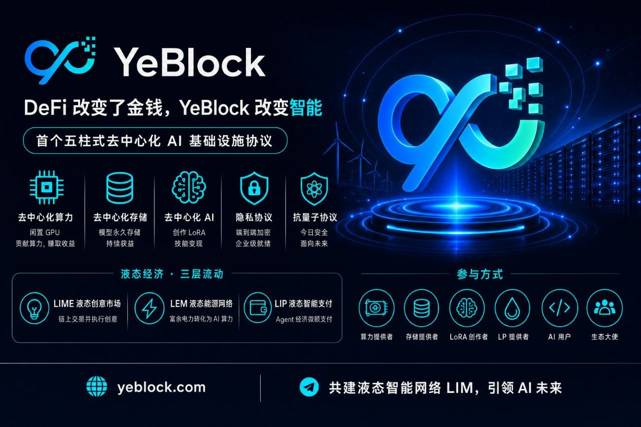 Yebook液态智能网络-链网零撸空投网